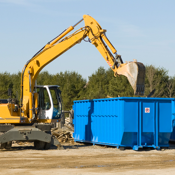 can i choose the location where the residential dumpster will be placed in Methow Washington